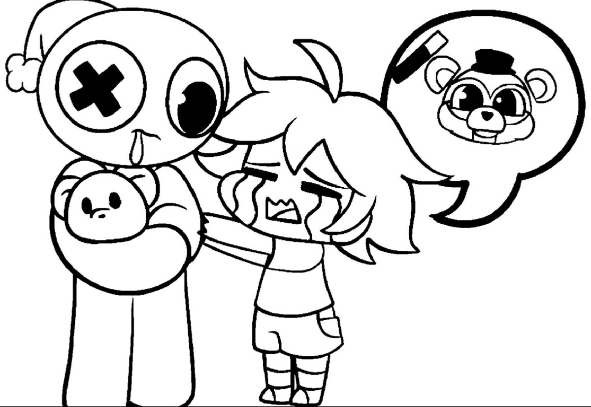 Dibujos para colorear Rainbow Friends FNAF páginas para colorear