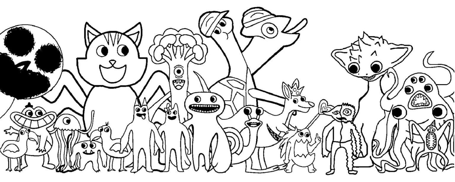 Coloring Pages Garden Of Banban Coloring Pages